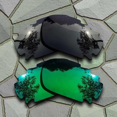 Grey Black&Jade Green Sunglasses Polarized Replacement Lenses for Oakley Jawbone Vented