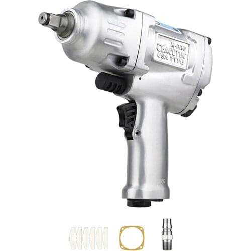 Industrial 1/2 Inch 2200N.M Impact Air Torque Wrench Pneumatic Spanner Tool Auto Truck Car Tire Install Dismantle Repairing Tool