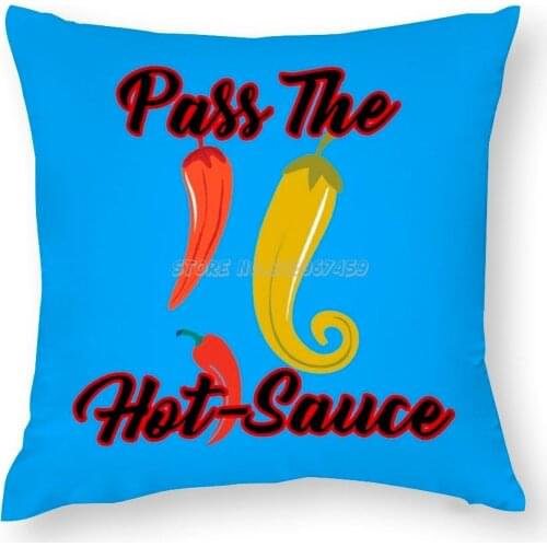 Pass The Gifts Pillow Case Custom Sofa Decorative Pillow Cases Living Room Multi-size Hot Peppers Heat Hot Food Lover Pepper Sau