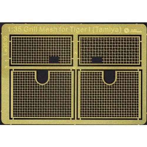 AM-WORKS LW35007 1/35 Grill Mesh for Tamiya Tiger Is - Upgrade Detail Set