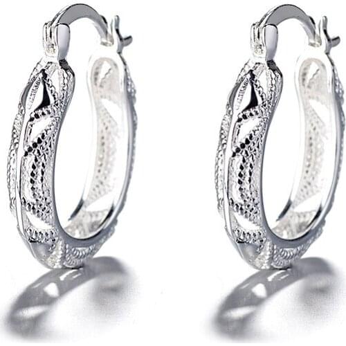 S925 Sterling Silver Color Garnet Earrings for Women Mujer Oreja Peridot Wedding Luxury 925 Silver Fashion Hoop Earrings Jewelry