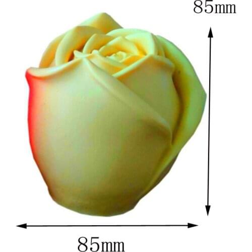 2 Big Rose Flower Silicone Candle Mold for DIY Handmade Aromatherapy Candle Plaster Ornaments Handicrafts Soap Mousse Mould