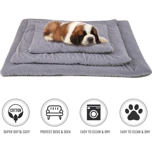 Dogs Cats Bed Pets Mats soft Blanket Pet Nest pad winter thick couch for dog accessories Breathable & keep warm