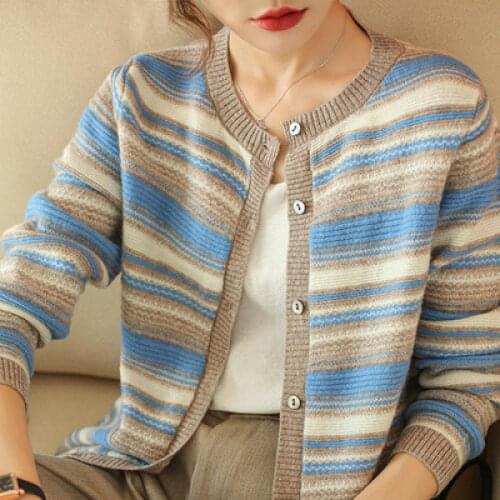Female Casual Knitted Coat Warm Sweater 2021 New Autumn Winter Korea Fashion Women Loose Cardigans