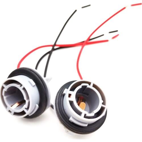 1 Pair 1156 Turn Signal Light Brake Light Harness with Pre-wired Socket For LED Bulb