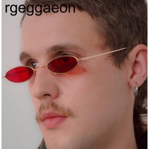 2020 petit ovale lunettes De soleil pour hommes mâle rétro métal cadre vintage petit rond lunettes femmes dame Oculos De Sol Gaf