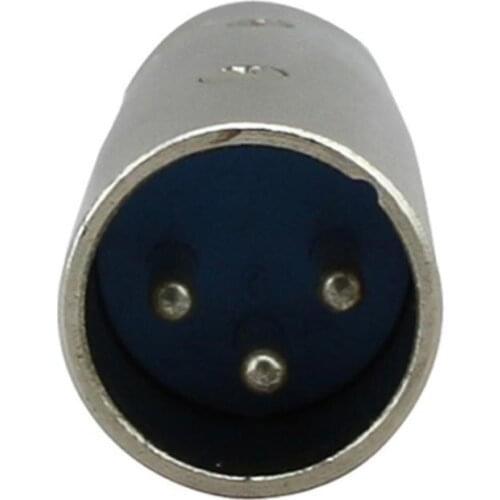 3 Pin XLR Male Socket to Male RCA Phono Socket Mic Mixer Audio Adapter