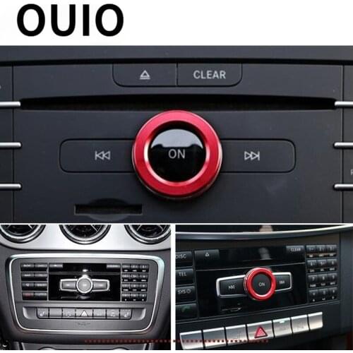 Car Volume Button Covers Stickers For Mercedes Benz W205 W212 W211 W210 W204 GLK GLA CLA GLE ML CLS GLS A E C Class Accessories