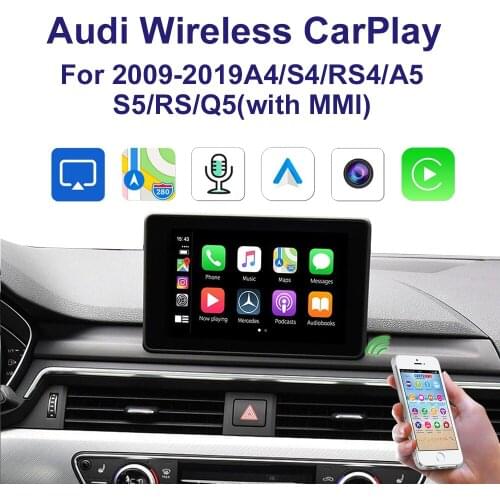 Wrieless Car Carplay support Iphone Android Auto Carlife U disk playback Kit For 2019 A4/S4/ A5/S5/ /Q5 with MMI