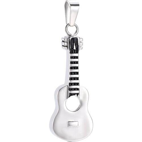 CMJ9972 Instrument Keepsake Necklace Souvenir Charm Pendant Cremation Urn Necklace Charm Pendant Memorial Jewelry for Love