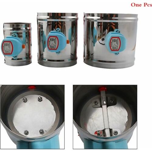 50-300 mm stainless steel air damper valve HVAC electric air duct valve motorized drive air damper pipe valve AC 220V actuator