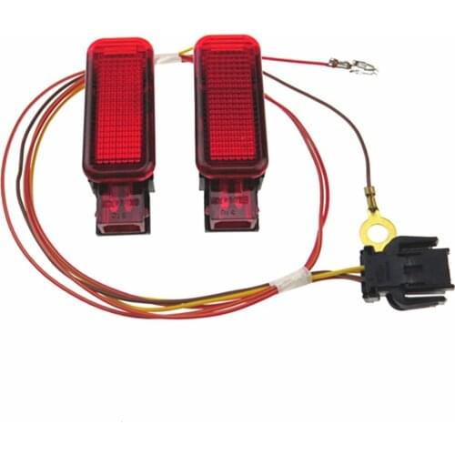 Red Warning Light Door Panel Interior + Cable Harness Plug For A7 A8 A3 S3 A4 A5 S5 A6 S6 Q3 Q5 TT RS4 RS5 RSQ3 TTRS 8KD947411