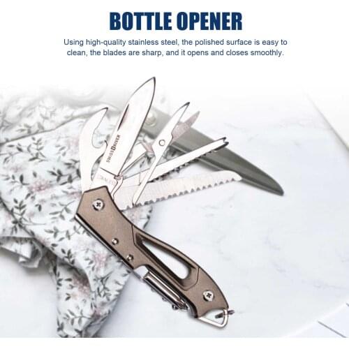 Function knife 95/155mm 102g multi-outdoor camping hunting fishing emergency survival folding knife multi-function tool