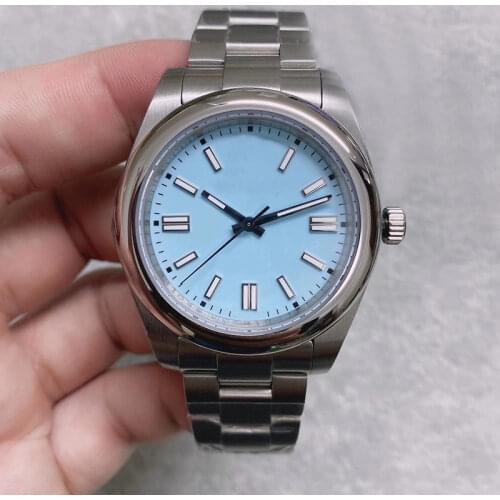 36mm New Style Women Watch Automatic Movement Sapphire Crystal Blue Dial 316 Stainless