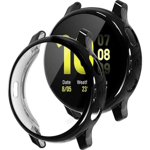 TUP soft watch case for Samsung galaxy watch active 2 44mm 40mm bumper Protector Full coverage Screen Protection case