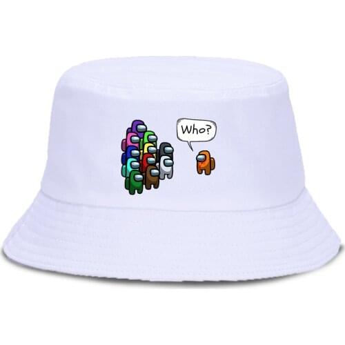 The Orange Impostor With Blood Is Asking Who It Is Sunscreen Hat Sun Shade Bucket Cap Summer Foldable Fisherman Hat Hip Hop Cap