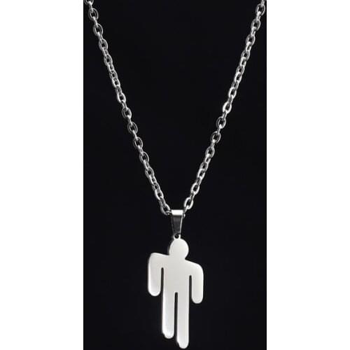 2021 New Trend Hip Hop Alloy Necklace Web Celebrity Necklace Geometric Mannequin Necklace Pendant Temperament Jewelry Wholesale