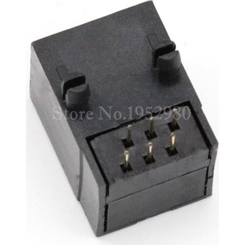 20PCS/LOT RJ45 Connector 90 Degrees Network Jack Socket / 56 6P6C Network Socket Plastic Socket Environmental Protection H=18mm