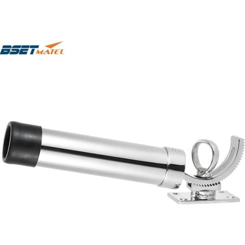 Adjustable Removable Deck Mount stainless steel 316 fishing rod rack holder pole bracket support for boat and yacht fishing