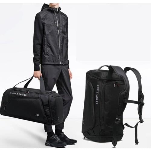 Swiss Men Travel Bags Luggage Oxford Duffle Bags Travel Handbag Waterproof Weekend Bag Large Capacity Multifunction Shoulder bag