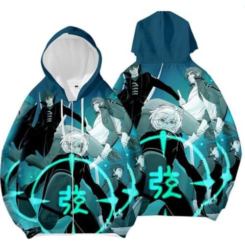Japan Anime World Trigger 3D Print Zip Up Women/men Hoodies Sweatshirts Streetwear Hip Hop Zipper Hooded Jacket Cosplay Costume