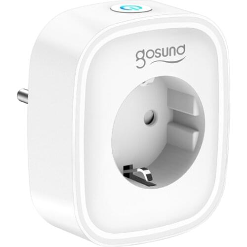 Gosund 16A WiFi Smart EU Plug Outlet Tuya Smart Life APP Remote Home Control Smart Wall Switch Socket Work For Alexa Google Home