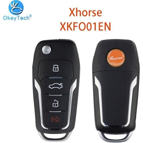 OkeyTech Xhorse XKFO01EN for Ford Type VVDI Key XKFO01EN X013 Series Universal Remote Key Fob 4 Button Key Tool Key programmer