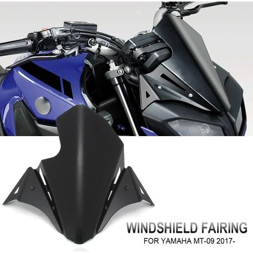 FOR YAMAHA MT-09 MT09 Motorcycle Accessories Front Windshield Windscreen Airflow Wind Deflector 2017 2018 2019 2020