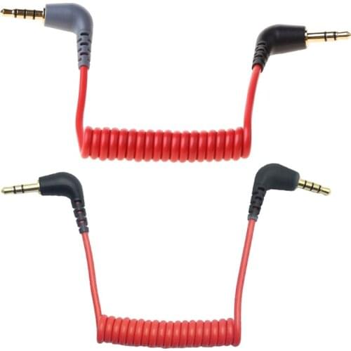 Replacement Of 3.5mm TRS To 3.5mm TRRS Adapter Cable For RODE SC7 SC2 Through Video MIC Wireless GO Microphone Accessory