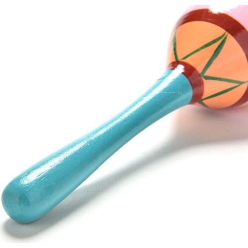 1pc Baby Percussion Toys Orff Musical Instrument Wooden Wooden Ball High Rattles Hammer 2021 Quality Sand Toy Baby Levert H C2K4