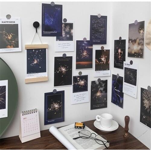 15Pcs Ins Style Brilliant Fireworks Paper Card Wall Stickers Japanese Decorations Photography Props Hoom Decor Wall Design
