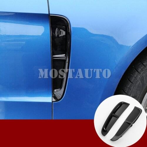 ABS Chrome Fender Side Air Vent Outlet Trim Cover For Porsche Panamera 2017-2019 2pcs Black/Silver Car Accessories Interior