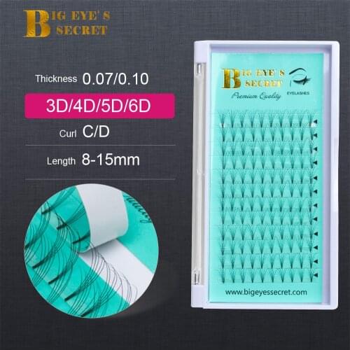 Big eyes secret Premade fans D Eyelash Extensions Russian Volume Extensions Faux Mink Lash Extension Soft Make up Tool