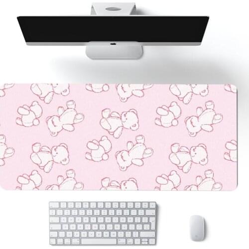 Anime kawaii Big Mouse Pad Large Rubber Gaming Mat Speed Kawaii XL MousePad Keyboard Locking Edge Otaku Compute mouse pad