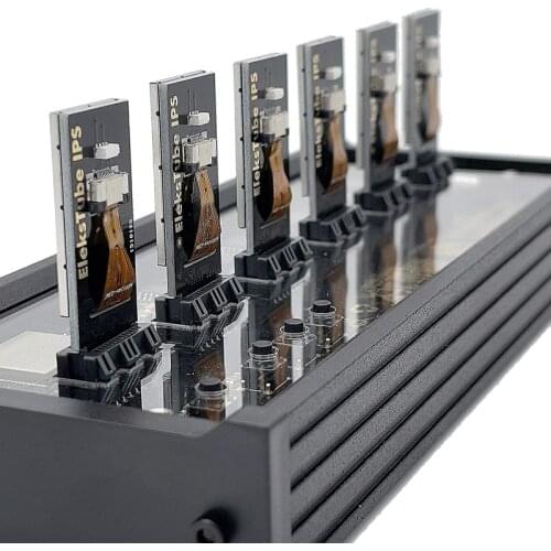 IPS Nixie Tube Digital Clock Electronic Calendar 6-Digit LCD Time Display Creative Desktop Decoration Gift, Best Gift