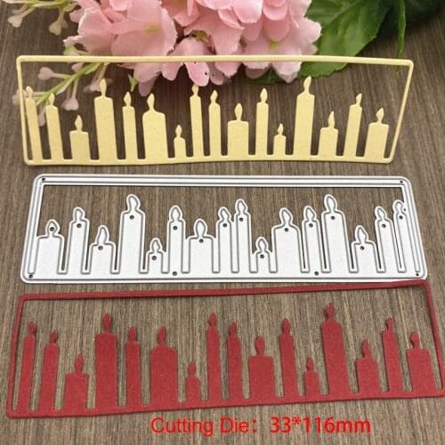 Birthday candles metal cutting dies scrapbooking embossing folder suit for sizzix fustella big shot cutting machine cut