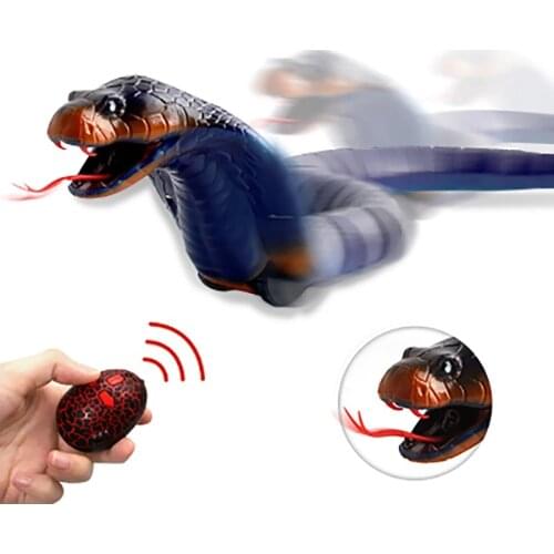 Infrared Remote Control Snake RC Snake Cat Toy And Egg Rattlesnake Animal Trick Terrifying Mischief Kids Toys Funny Novelty Gift