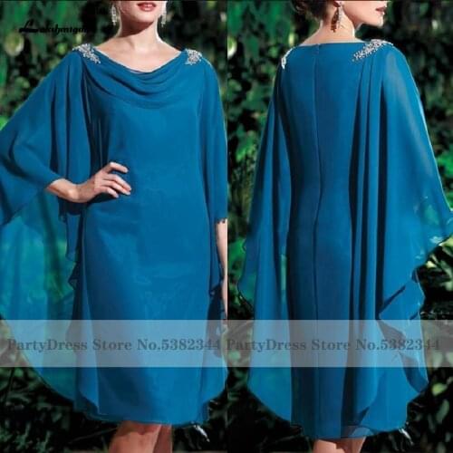 Lakshmigown Plus Size Mother of the Bridal Dress 2021 Vestidos de Gala Beading Flowing Mother of Groom Dress Wedding Party Gowns