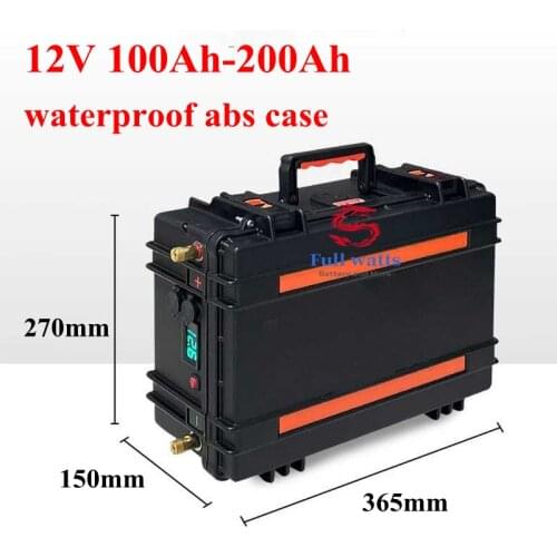 12V lithium ion 200ah 180Ah 150Ah 100ah Rechargeable Battery RV battery with BMS for Outdoor camping and Inverter Solar energy