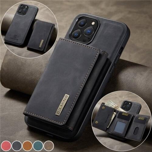 Leather Flip Magnetic Tri-fold Wallet Case For iPhone 12 11 Pro Max 7 8 Plus Cover For iPhone X XR XS Max Phone Coque Etui Bags