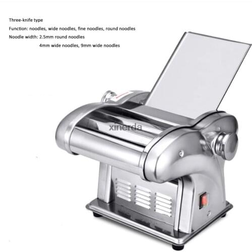 Pressing flour machine home electric automatic pasta machine stainless steel noodle cutting dumpling skin machine for restaurant