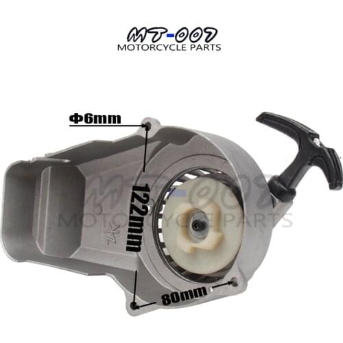 Minimoto Easy Recoil Pull Starter For 2 Stroke 47cc 49cc Engine Pocket Bike Mini Moto Dirt Bike Crosser Kids ATV Quad