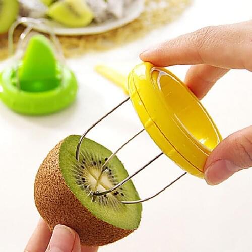 Kiwi Pitaya Peeling Tools Kiwi Cutter Mini Fruit Cutter Peeler Slicer with Plastic Kitchen Gadgets Fruit Tools Dining Tool