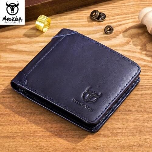 Leather Wallet Men Multifunctional Business Casual Mens Wallet Short First Layer Cowhide Wallet Card Case