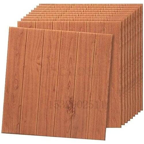 Wall stickers Diy 3d self-adhesive wallpaper wood grain wall skirt stickers wall decoration waterproof mildew home decoration