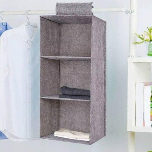 Wardrobe Organizer Closet Hanging Pocket Cushion Pillow Shelves Fabric Shoes Storage Clothes Drawer Cabinet Storage Hanging V0C1