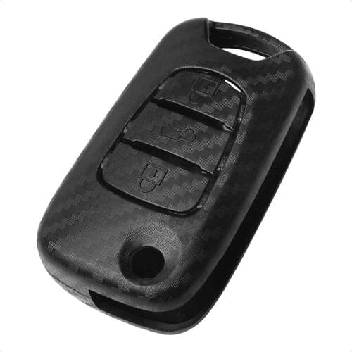 Carbon Fiber Pattern Car Key Case Cover Fob Shell for Kia Ceed Picanto Sportage for Hyundai I20 I30 Ix35 3 Button Remote Key