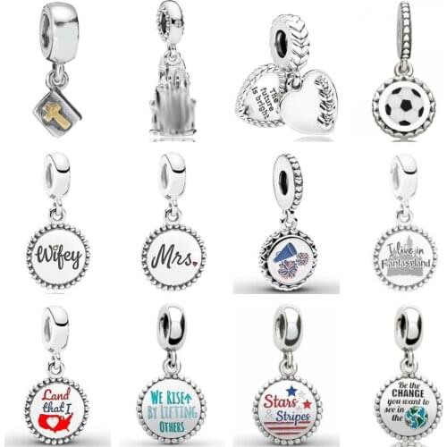 PDD DZ 20 925 Sterling Silver Spring New Charm Pendant with DIY Bracelet Necklace Jewelry Gift Carving Suitable for Women