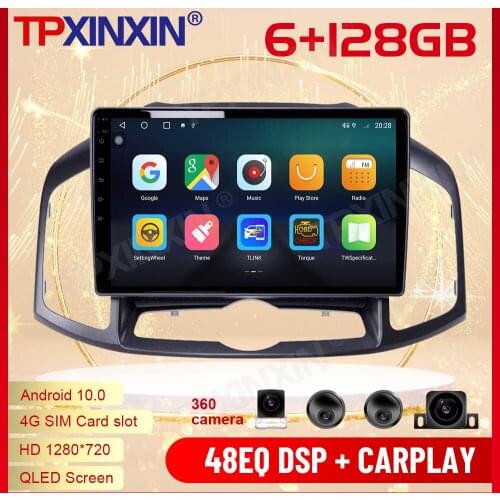 2 Din Carplay Android Radio Receiver Multimedia Stereo For Chevrolet Captiva 2012 2013 2014 2015 2016 2017 GPS Navi BT Head Unit