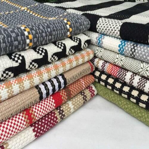 Width 58'' High Grade Solid Thickened Cotton Linen Upholstery Sofa Fabric By The Yard For Tablecloth Pillow Material